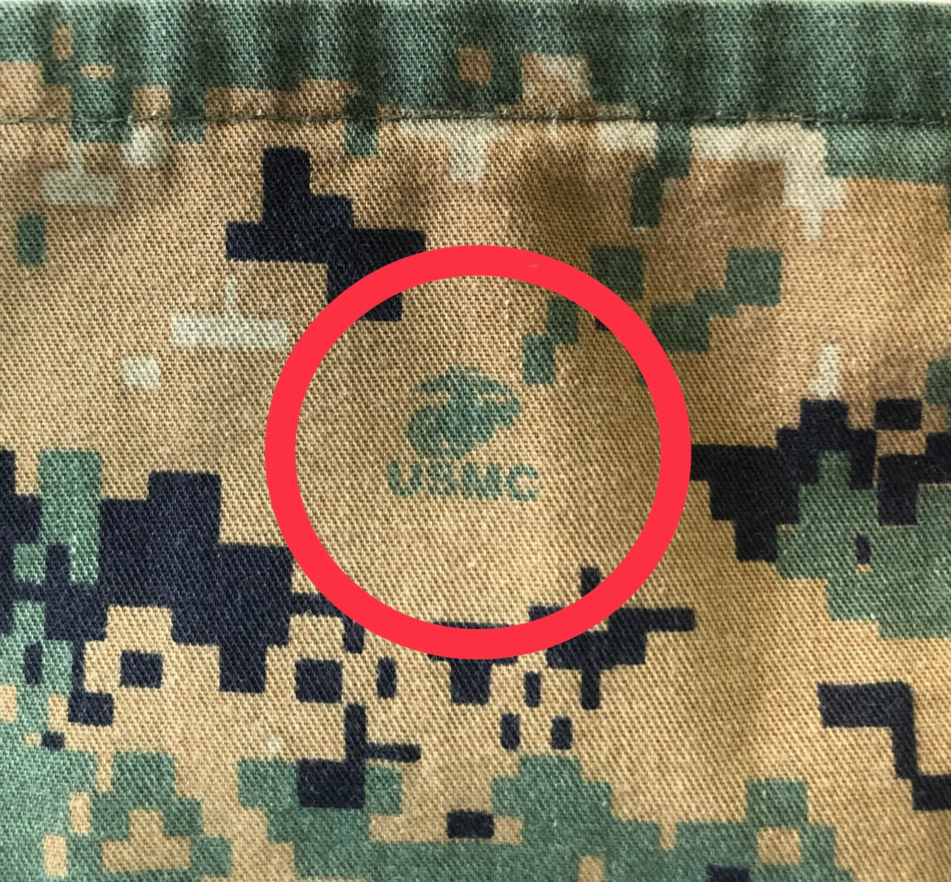USMC MARPAT Woodland Boonie Hat with EGA Insignia