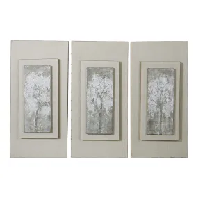 Uttermost Triptych Trees Hand Painted Art Set/3