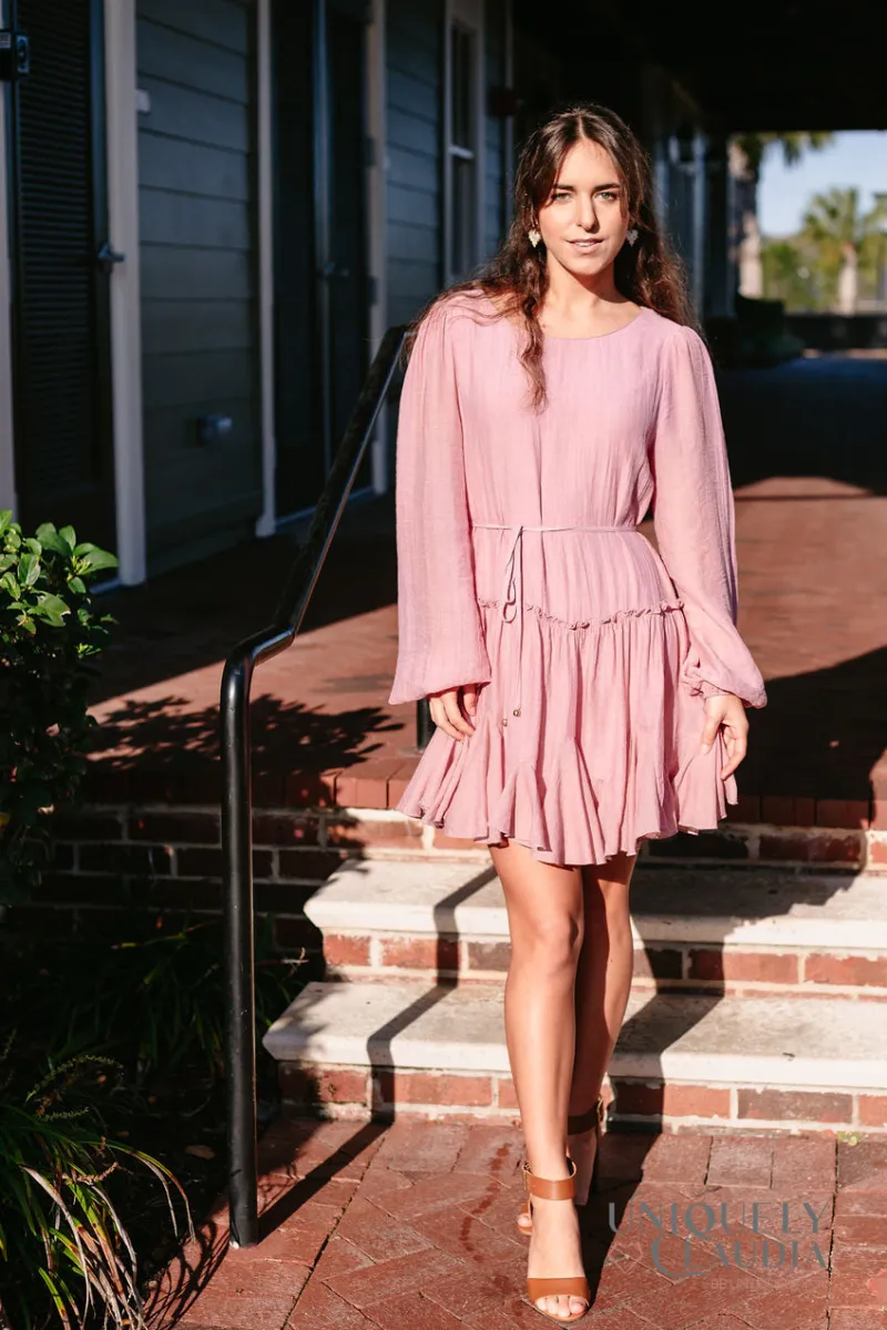 Valentina Ruffled Swing Dress