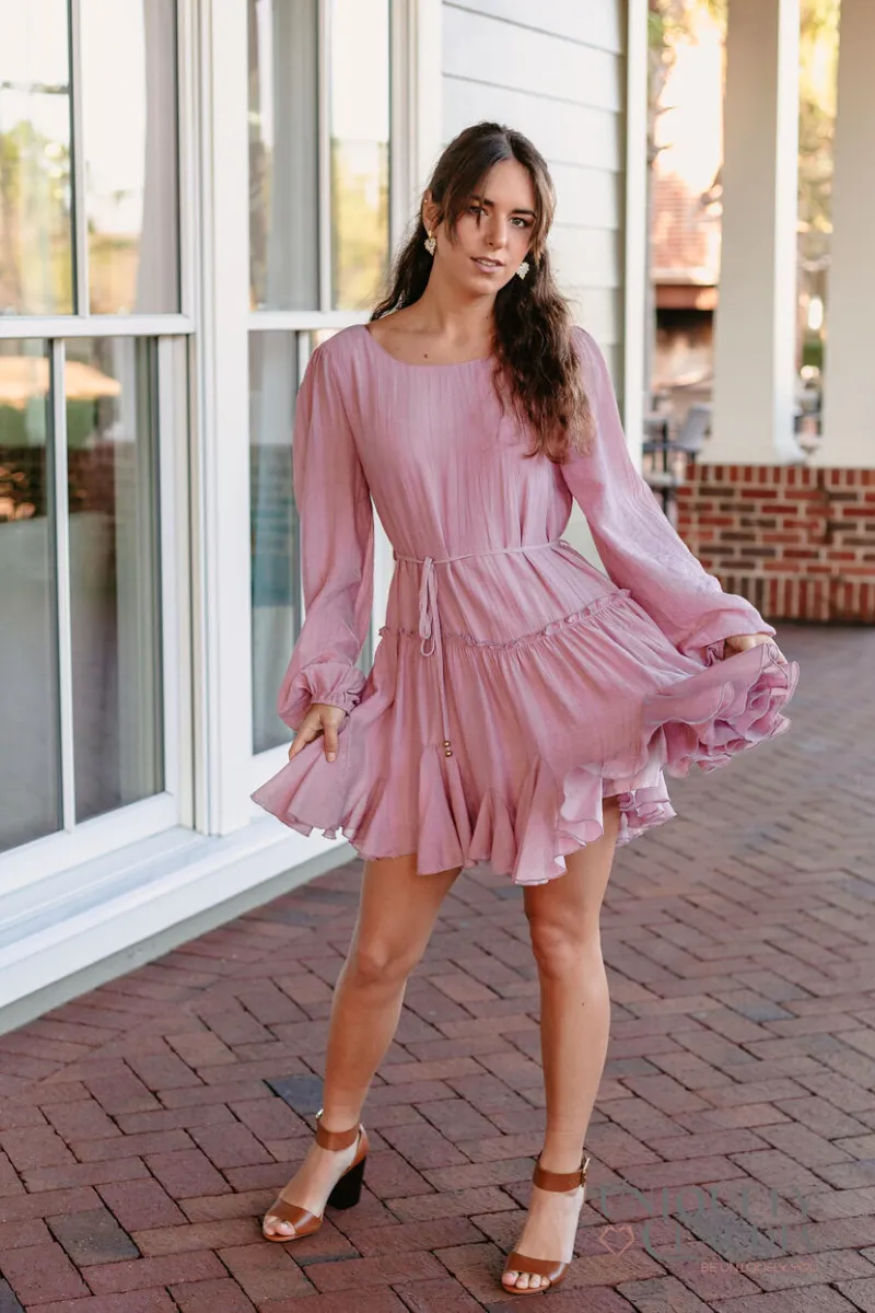 Valentina Ruffled Swing Dress