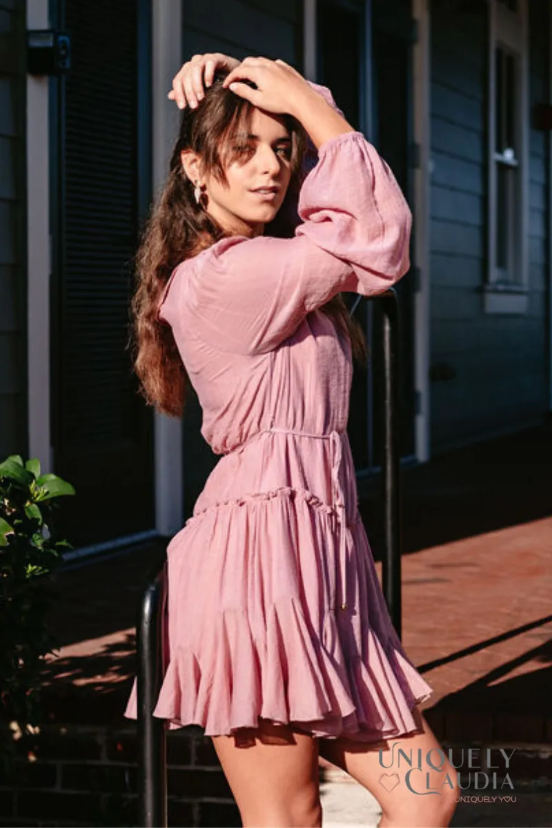 Valentina Ruffled Swing Dress