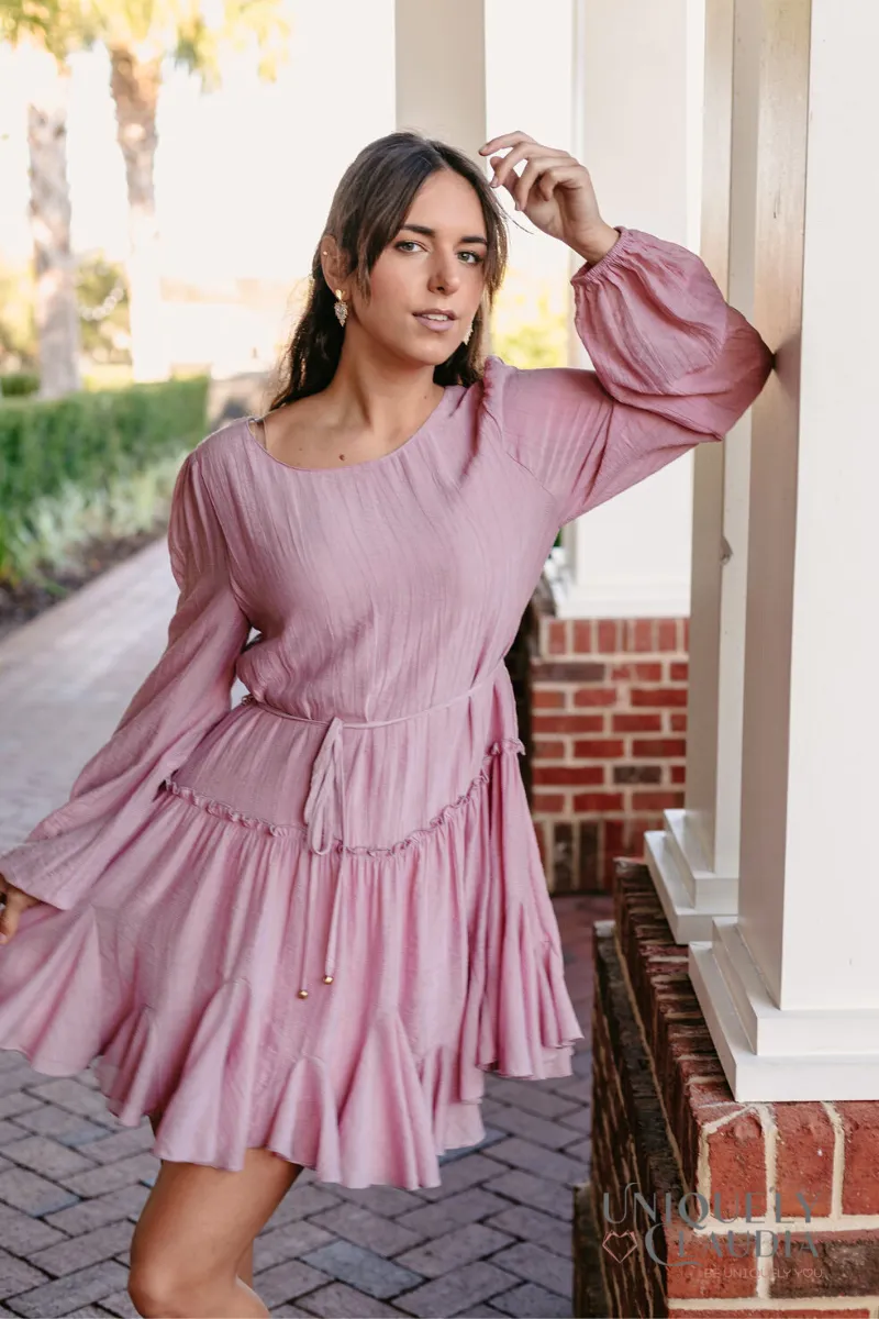 Valentina Ruffled Swing Dress
