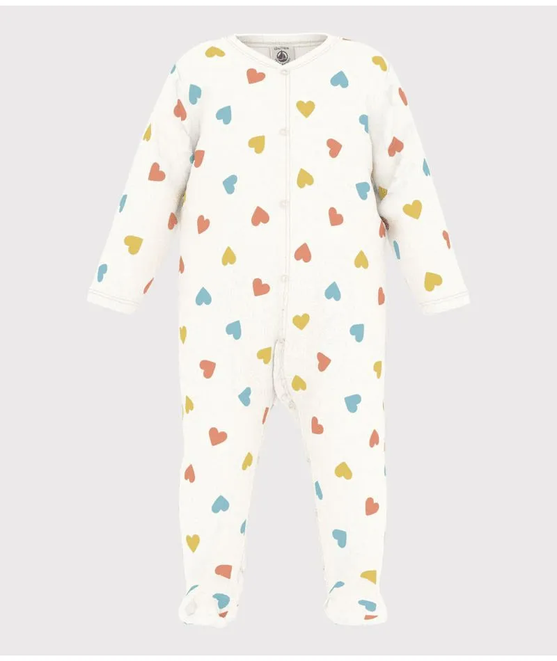 Velour Front Snap Footie  - Petit Bateau FW24/sp25