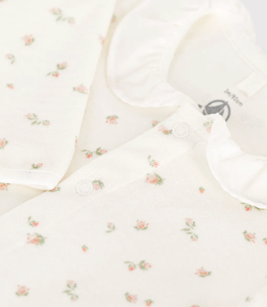 Velour Front Snap Footie  - Petit Bateau FW24/sp25