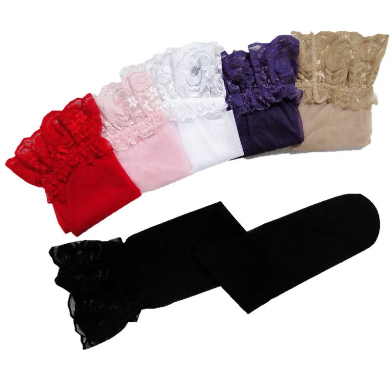 VenusFox Hot Sexy Women's Lace Stockings Thigh High Lingerie 6 Colors