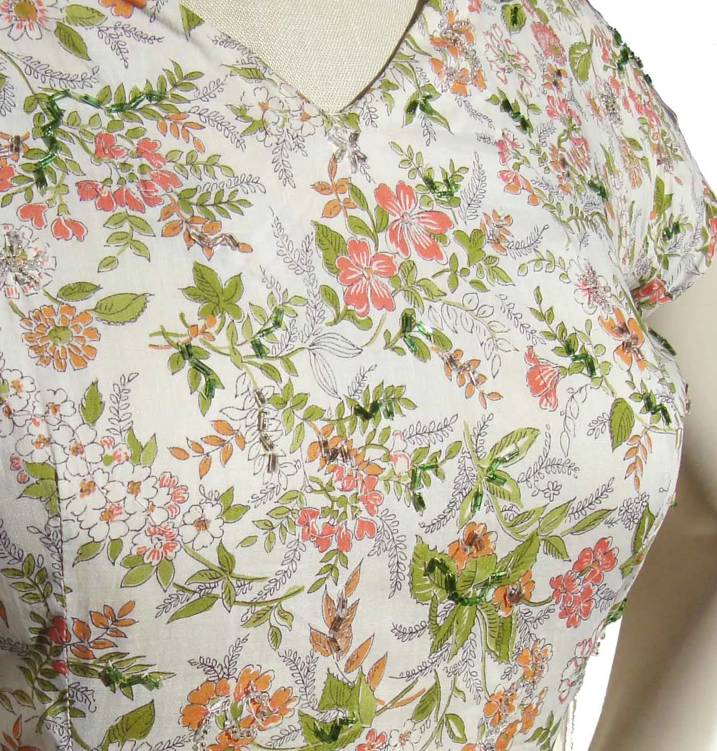 Vintage 50s Dress Cotton Floral Print Circle Skirt S / M – by Razook’s