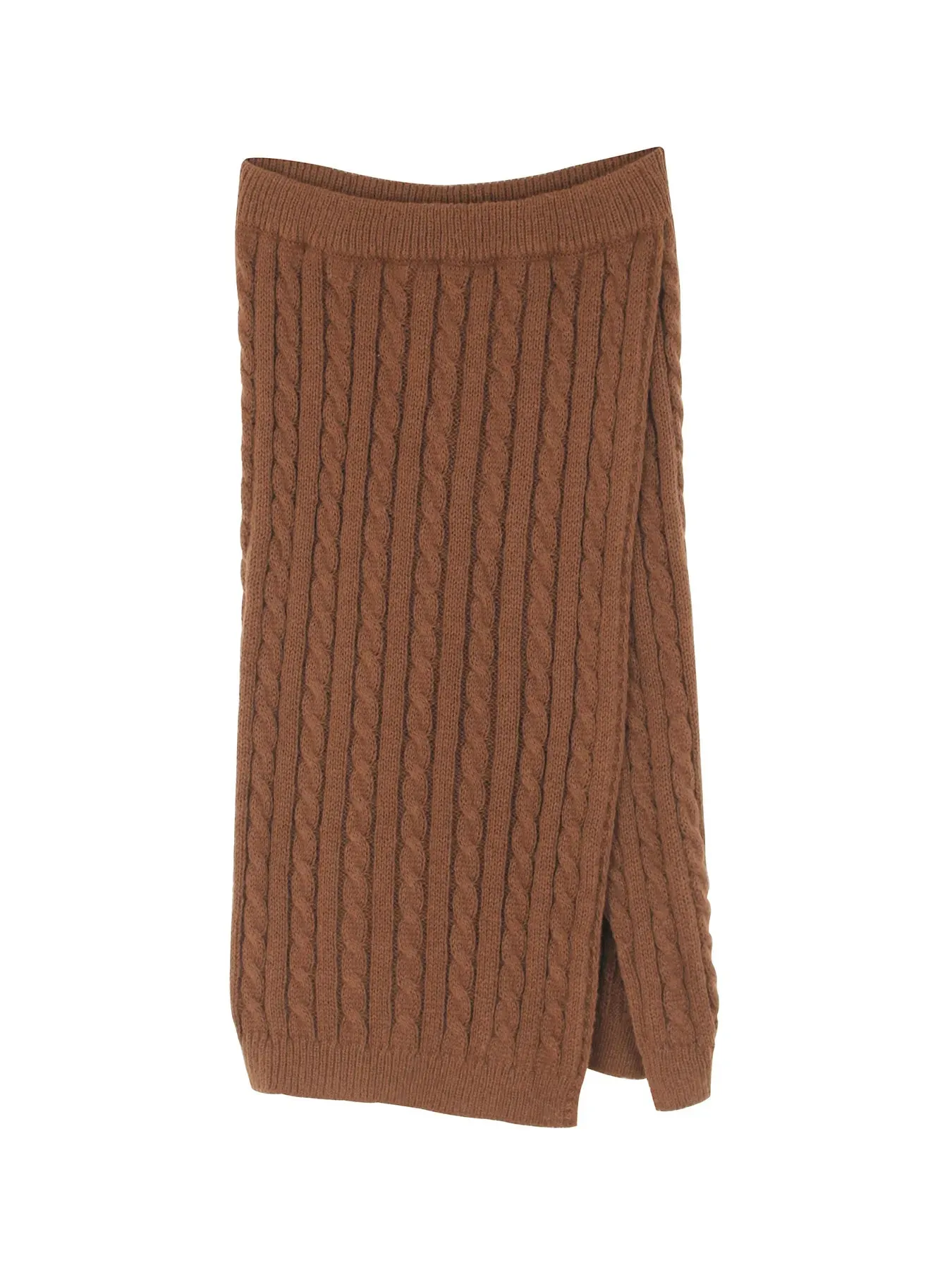 Winter Knit Pencil Slit Skirt