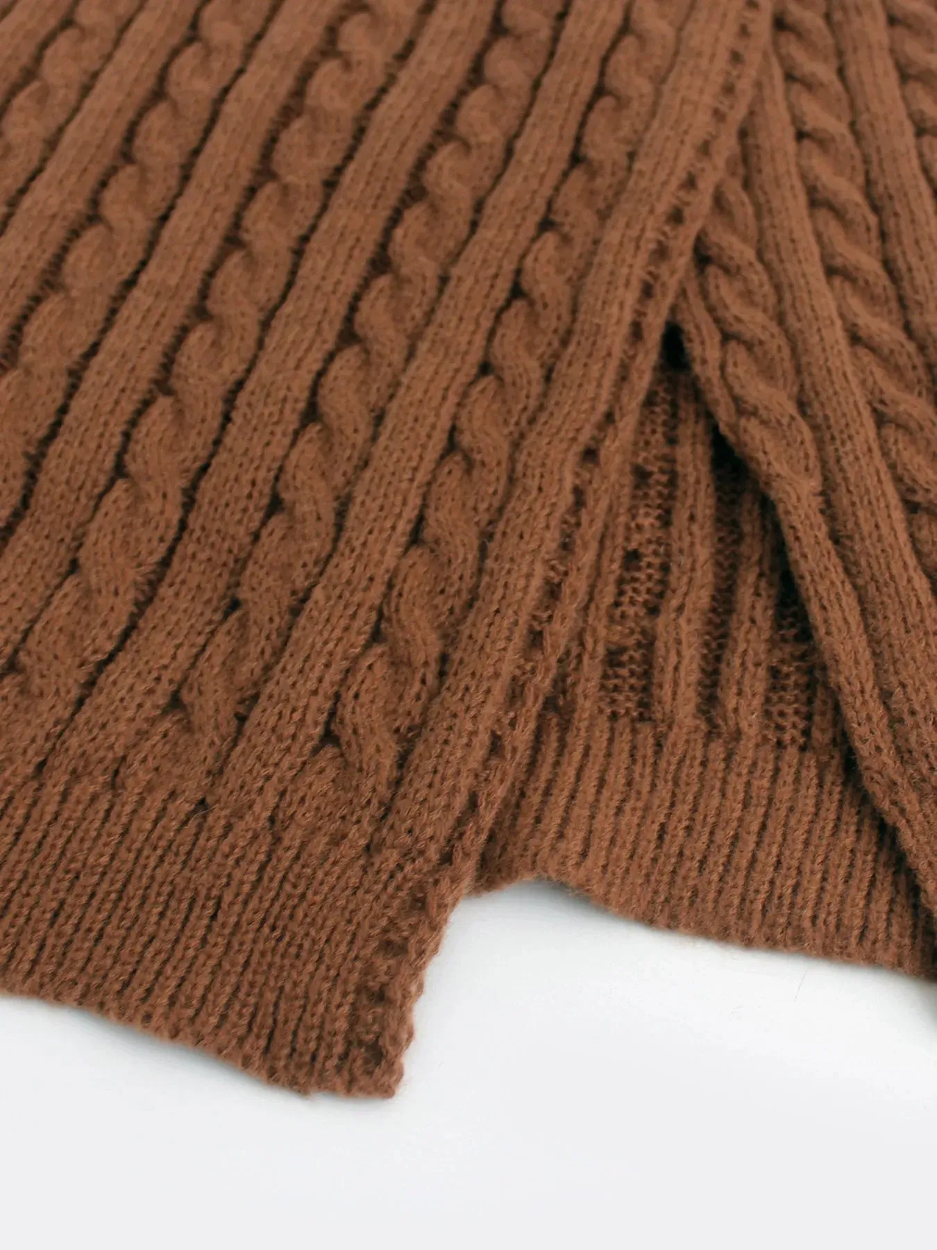 Winter Knit Pencil Slit Skirt
