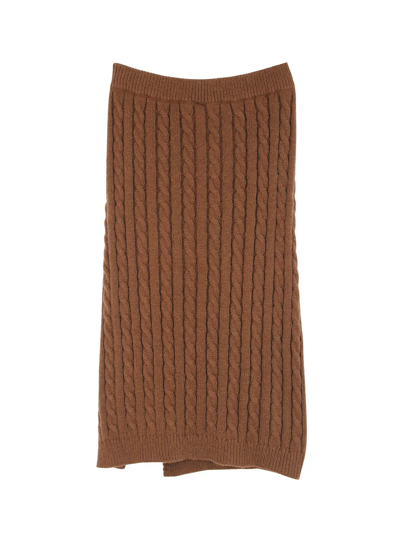 Winter Knit Pencil Slit Skirt