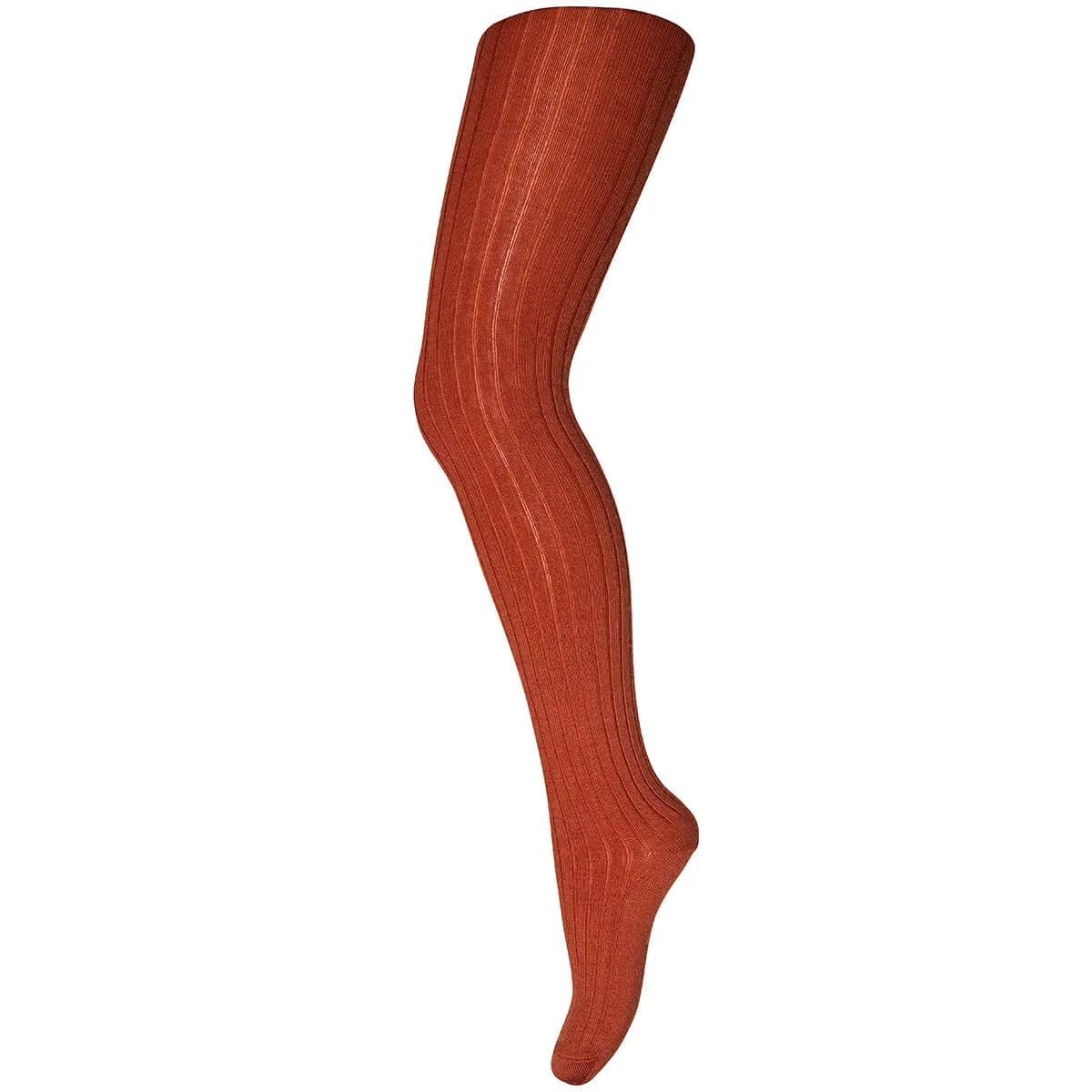 Wool Rib Tights in Sienna by MP Denmark