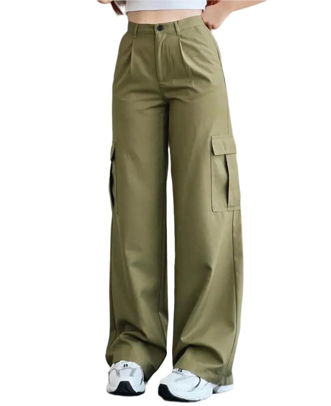 Y2K Vintage Cargo Pants – Harajuku Techwear Wide-Leg Joggers for Women